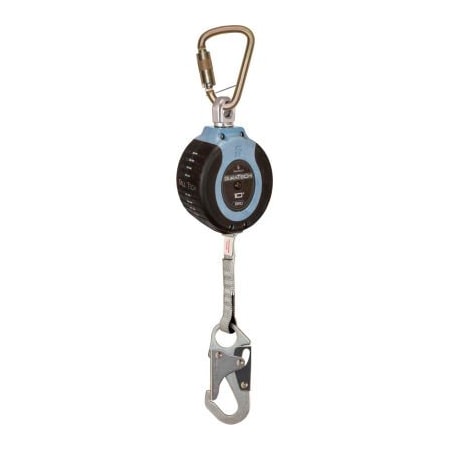 Falltech FallTech DuraTech 10' Compact Web SRD, with Steel Carabiner and Steel Snap Hook 82710SC1